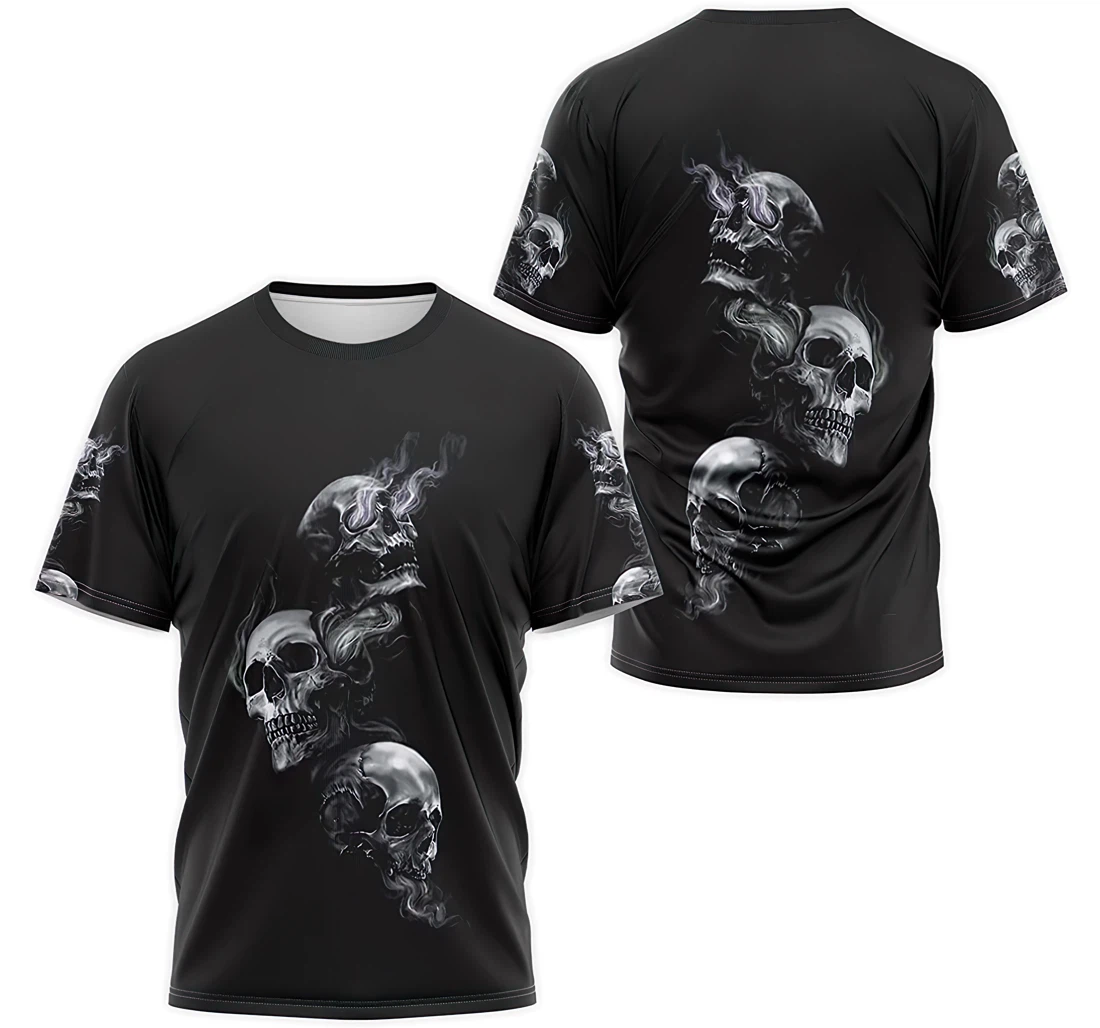 Personalized T-Shirt, Hoodie - 3rd Skull Smoke 3D Printed