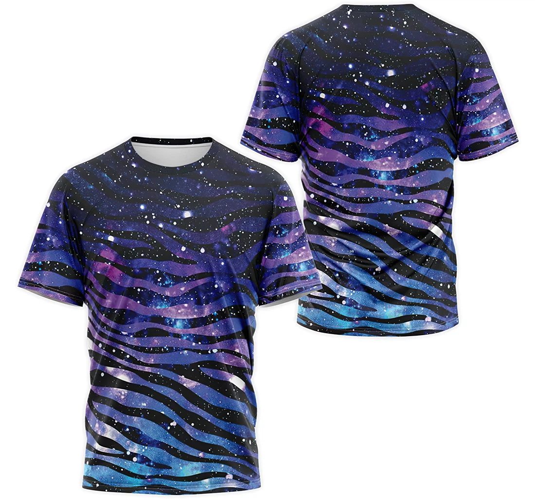 Personalized T-Shirt, Hoodie - Purple Galaxy Zebra Pattern Style Costume 3D Printed