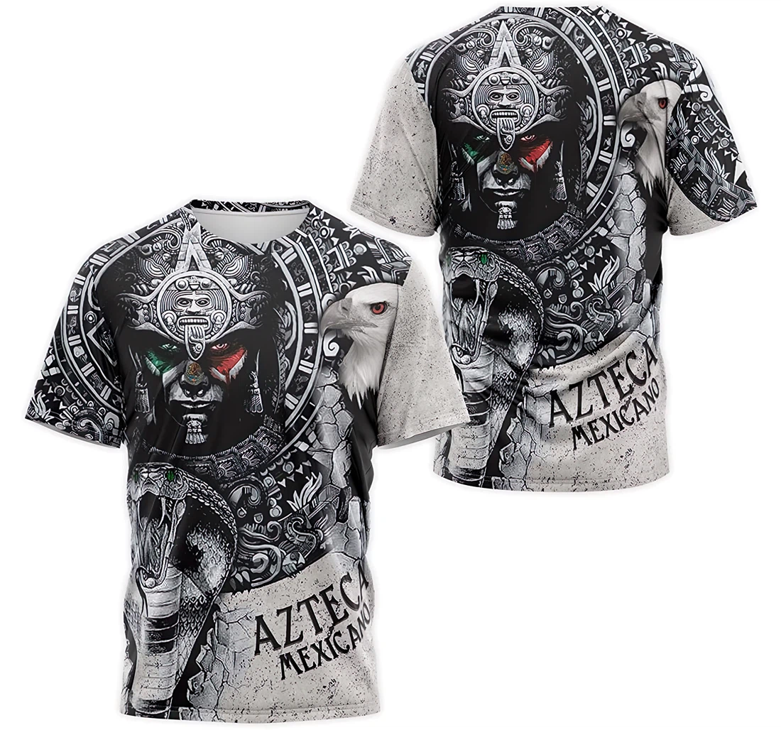 Personalized T-Shirt, Hoodie - Mexicano Azteca Eagle Cobra Mayan Warriors 3D Printed