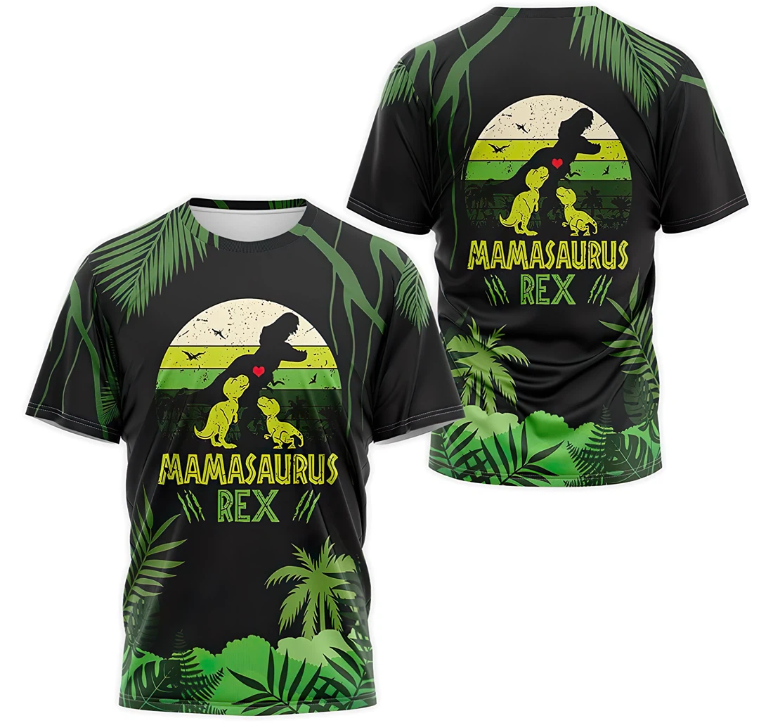Personalized T-Shirt, Hoodie - Dinosaur Mamasaurus Rex 3D Printed