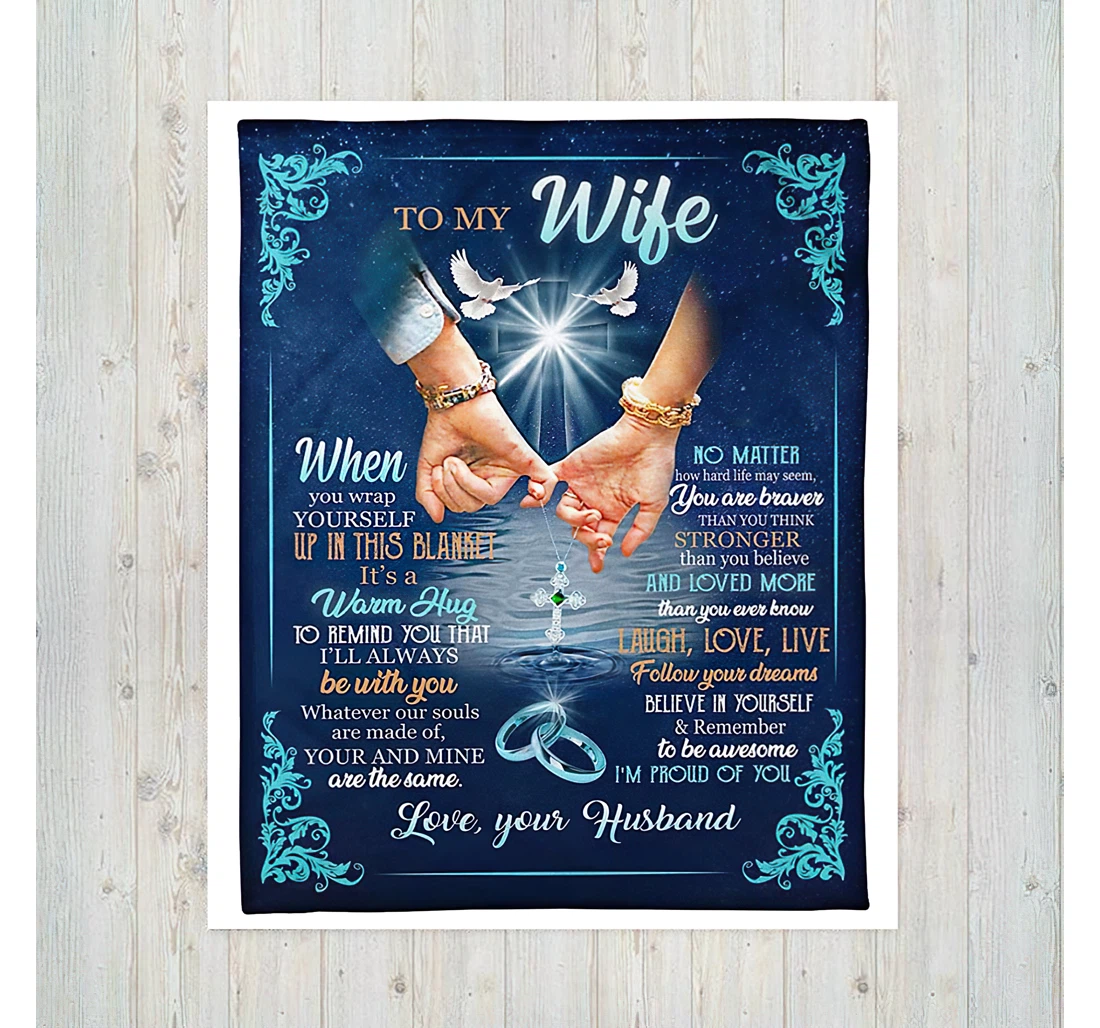 Throw Blanket, Quilt - Personalized Gifts To My Wife Remember To Be Awesome I'm Proud Of You Gifts Great Ideas Sherpa Fleece
