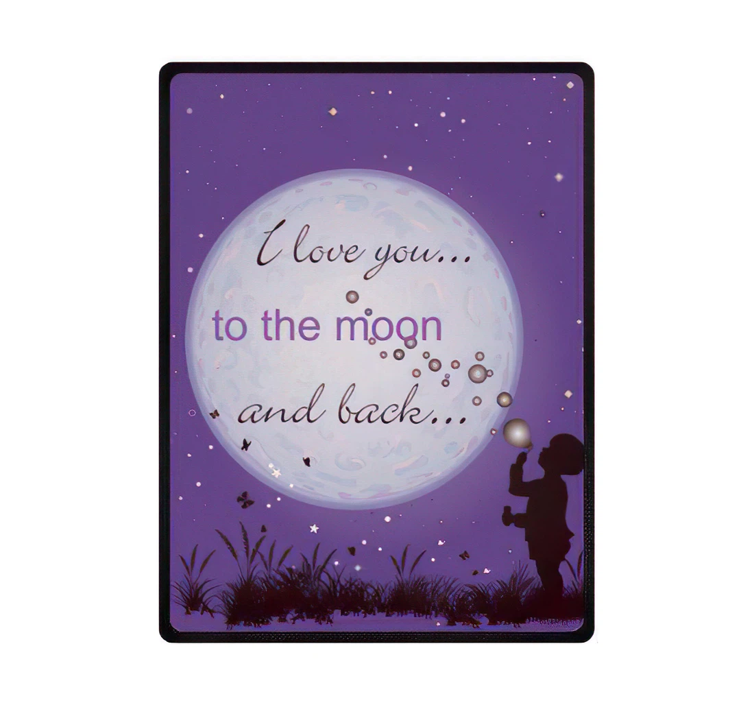 Throw Blanket, Quilt - And Comfortable I Love You To The Moon And Back Custom Large Sherpa Fleece