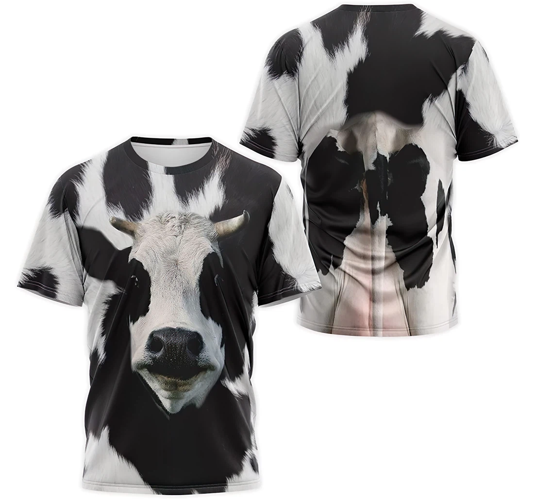 Personalized T-Shirt, Hoodie - Cow Hair Face 3D Printed