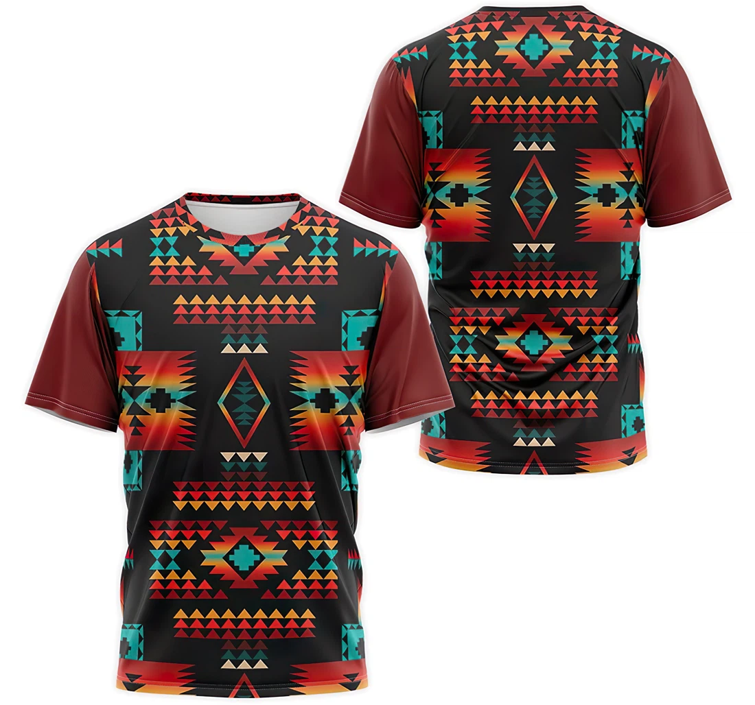 Personalized T-Shirt, Hoodie - Native American Geometric Aztec Indians Tribal Seamless Pattern 3 3D Printed