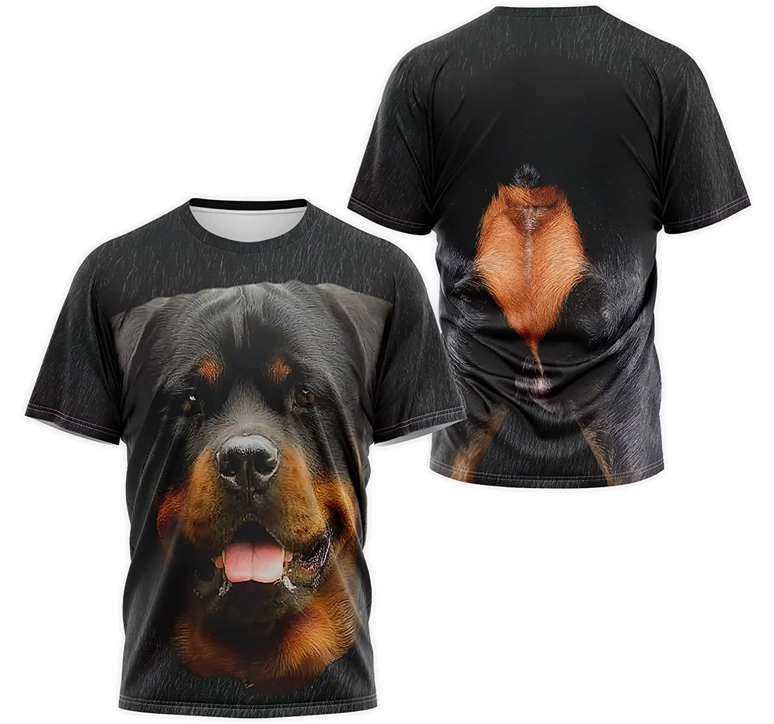 Personalized T-Shirt, Hoodie - Rottweiler Dog Face Tail Hair 3 3D Printed