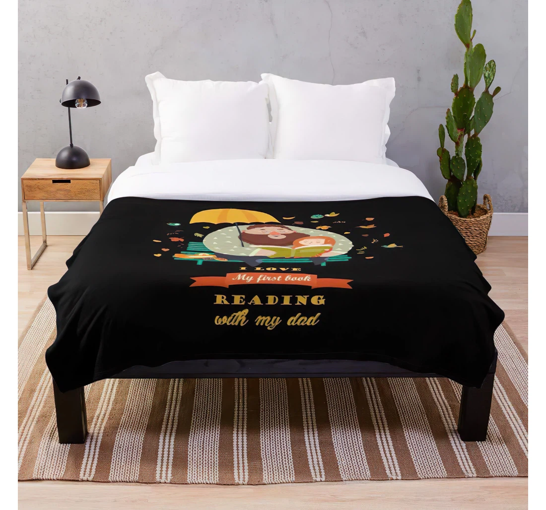 Throw Blanket, Quilt - 2019 When 2020 Fathers Quotes Quotation Father Day Customize Sherpa Fleece