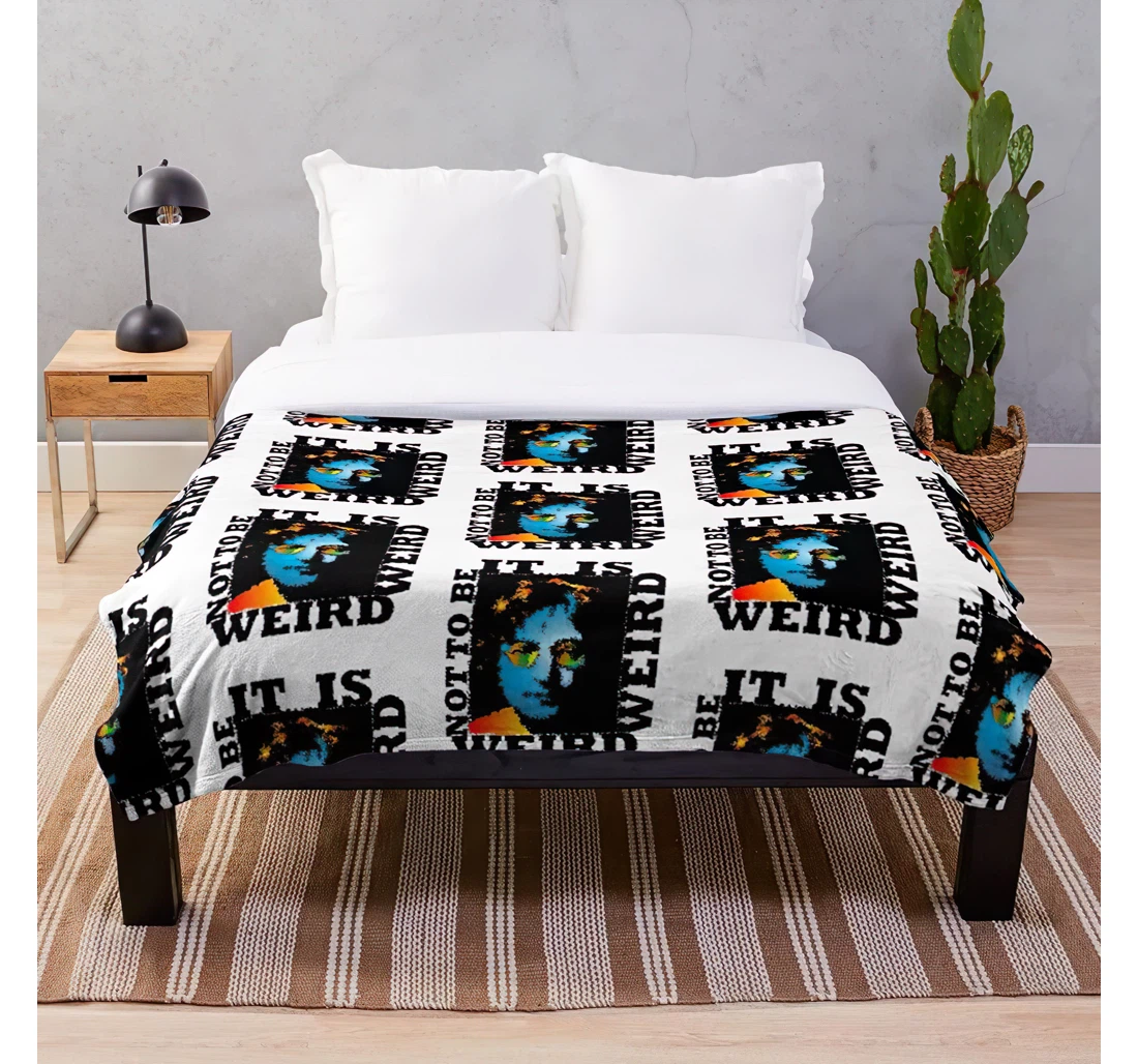 Throw Blanket, Quilt - Casuals Quotes Attitude Bold Life Witty Philosophy Customize Sherpa Fleece