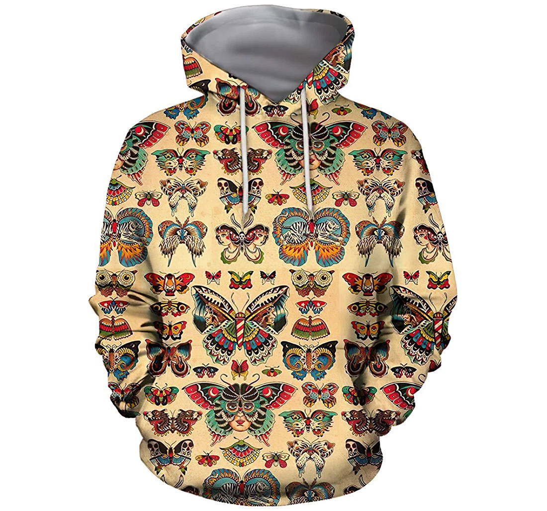 Art Butterflies Hoodiest-shirt - 3D Printed Pullover Hoodie