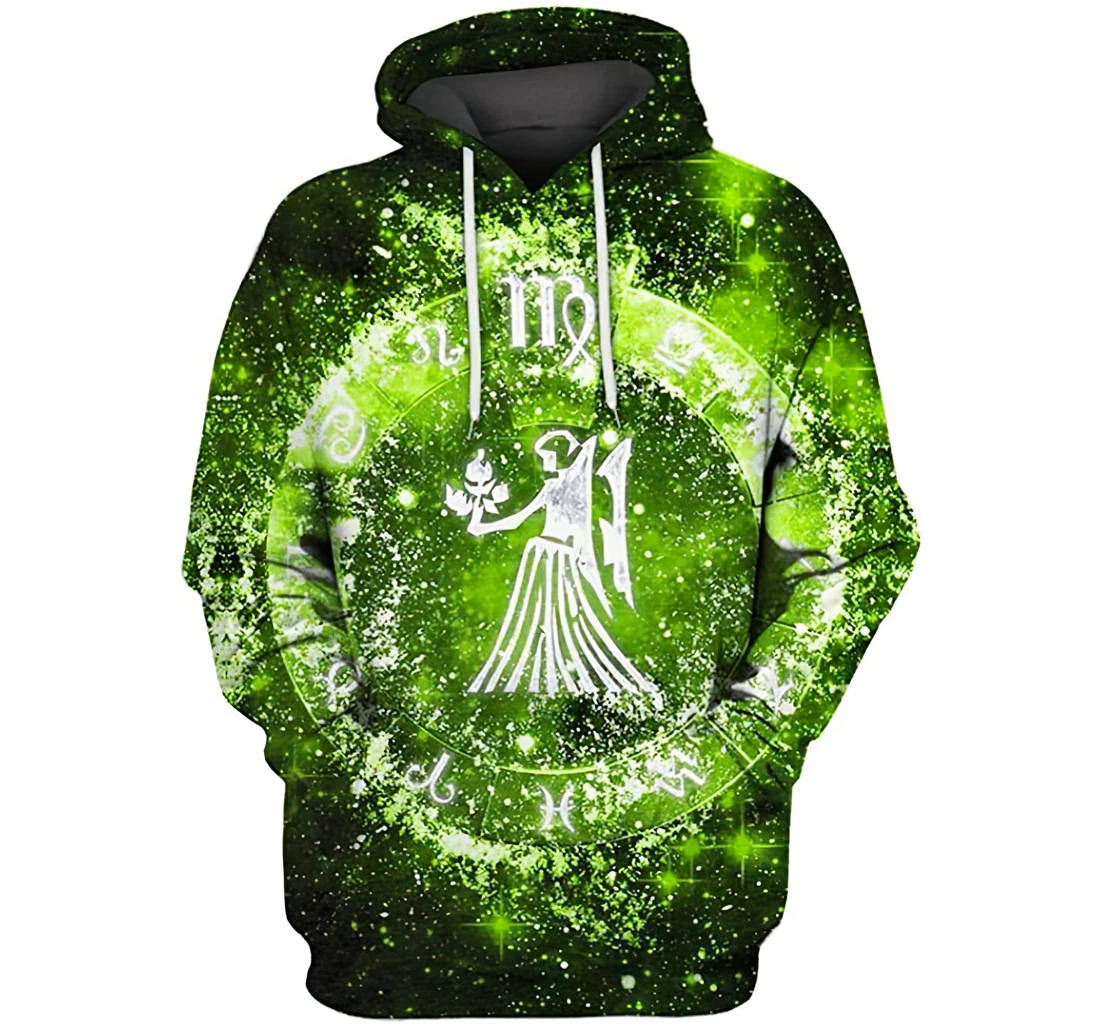 Personalized Virgo Zodiac Realistic - 3D Printed Pullover Hoodie