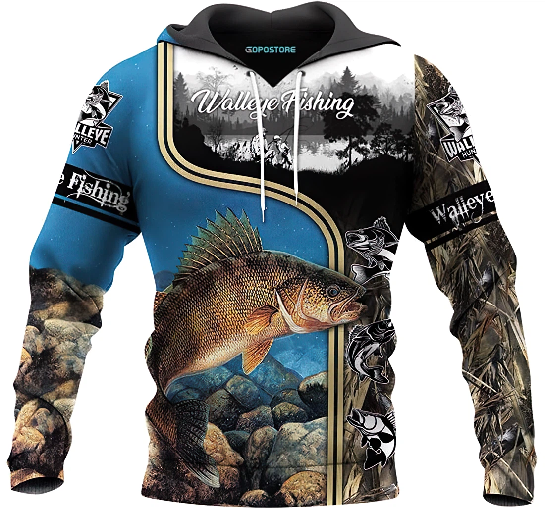 Personalized Fishing With Dad Shirts Fleece  - 3D Printed Pullover Hoodie