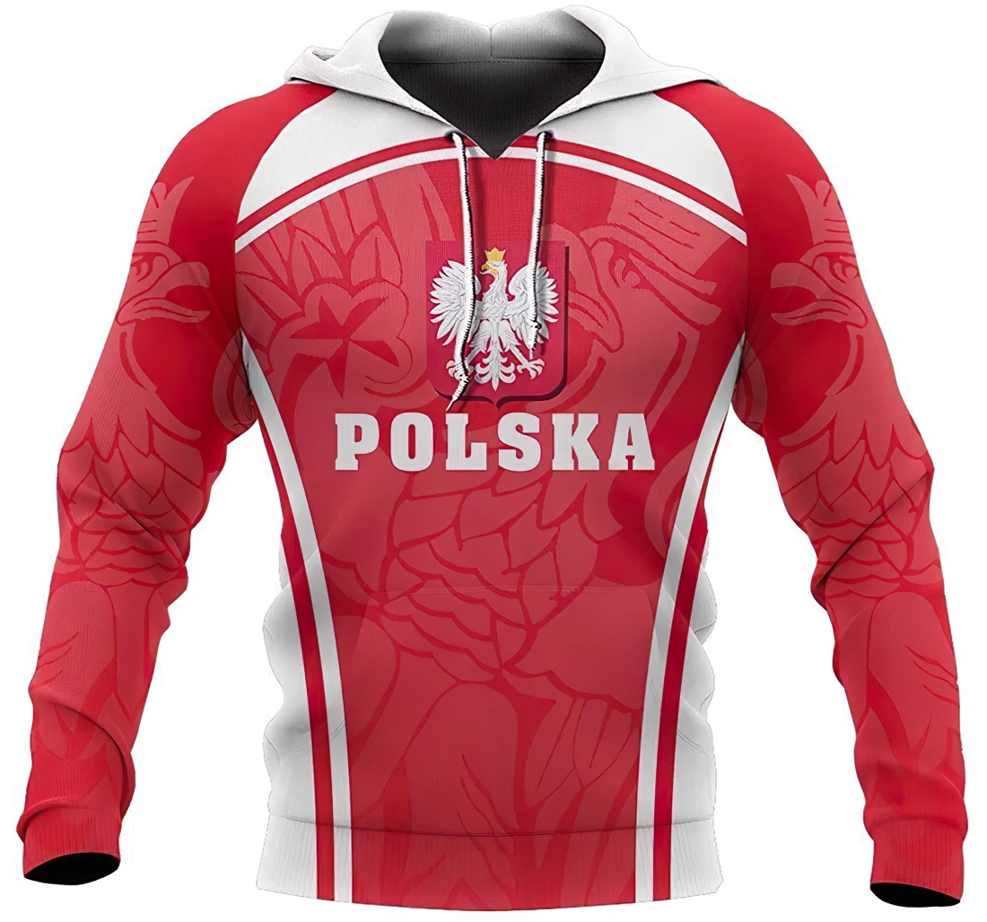 Personalized Poland - 3D Printed Pullover Hoodie