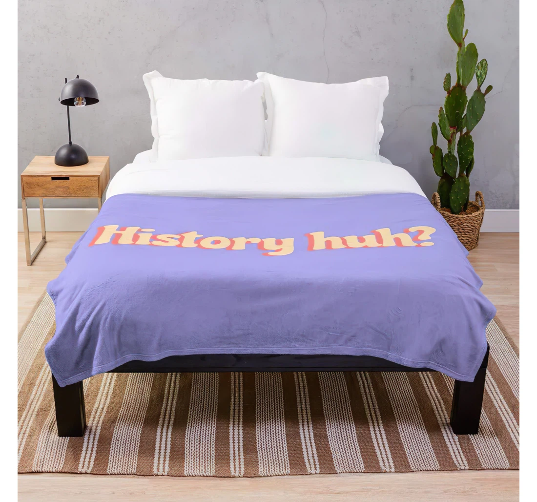 Throw Blanket, Quilt - Blue Rb Huh Casey History And Mcquiston Book Royal Quote White Books Ya Red Rw Customize Sherpa Fleece