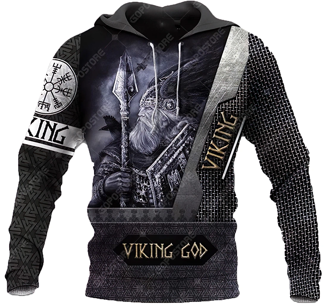 Personalized Viking God - 3D Printed Pullover Hoodie