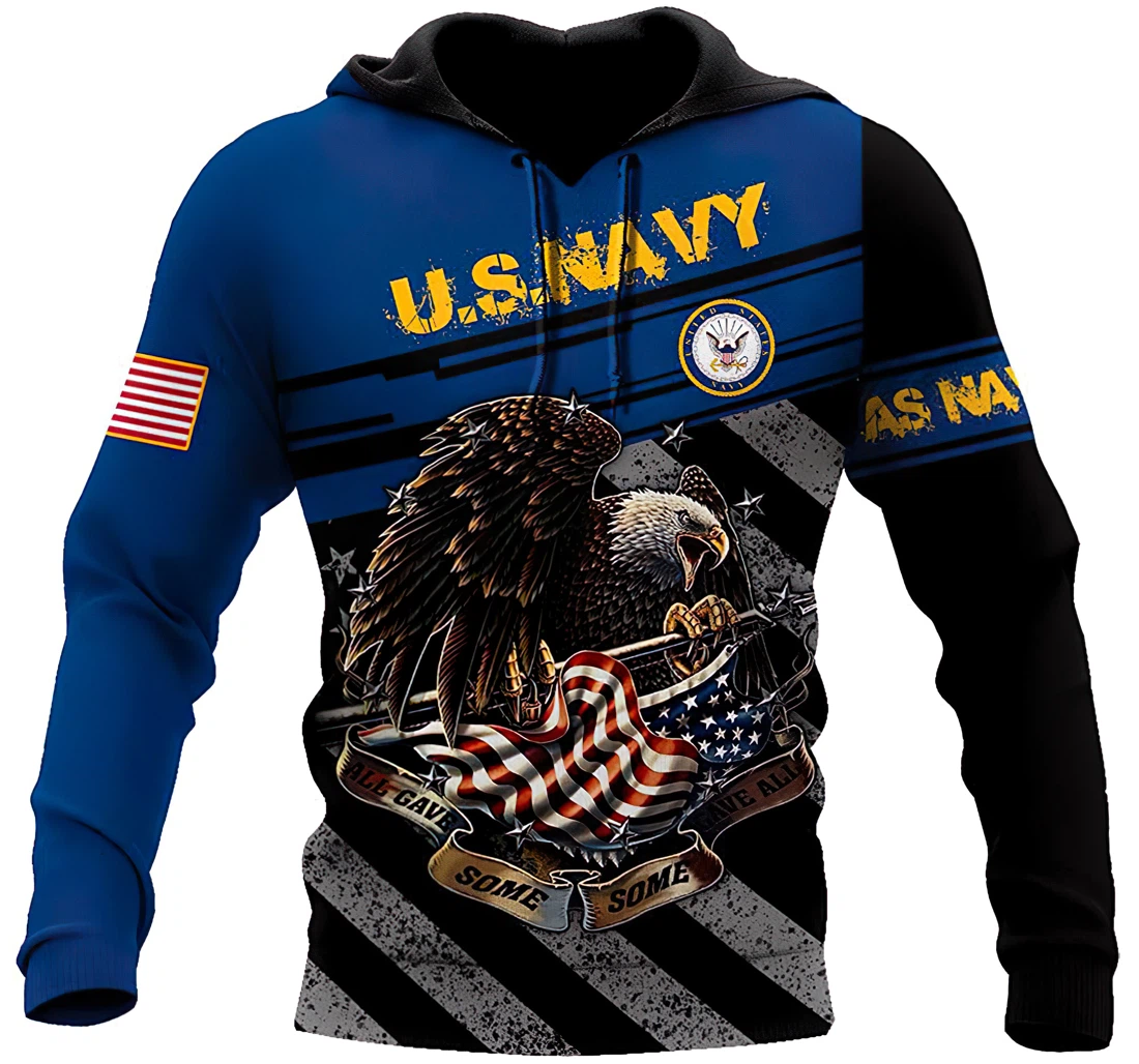 Personalized Us Army Us Veteran American Flag Eagle Man And Woman - 3D ...