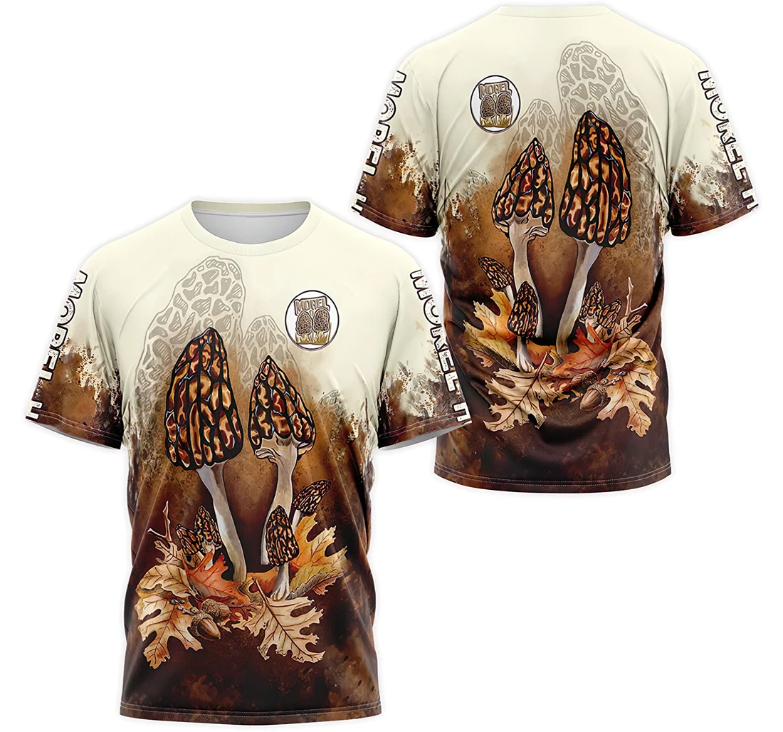 Personalized T-Shirt, Hoodie - Mushroom Morel Hunter 3D Printed