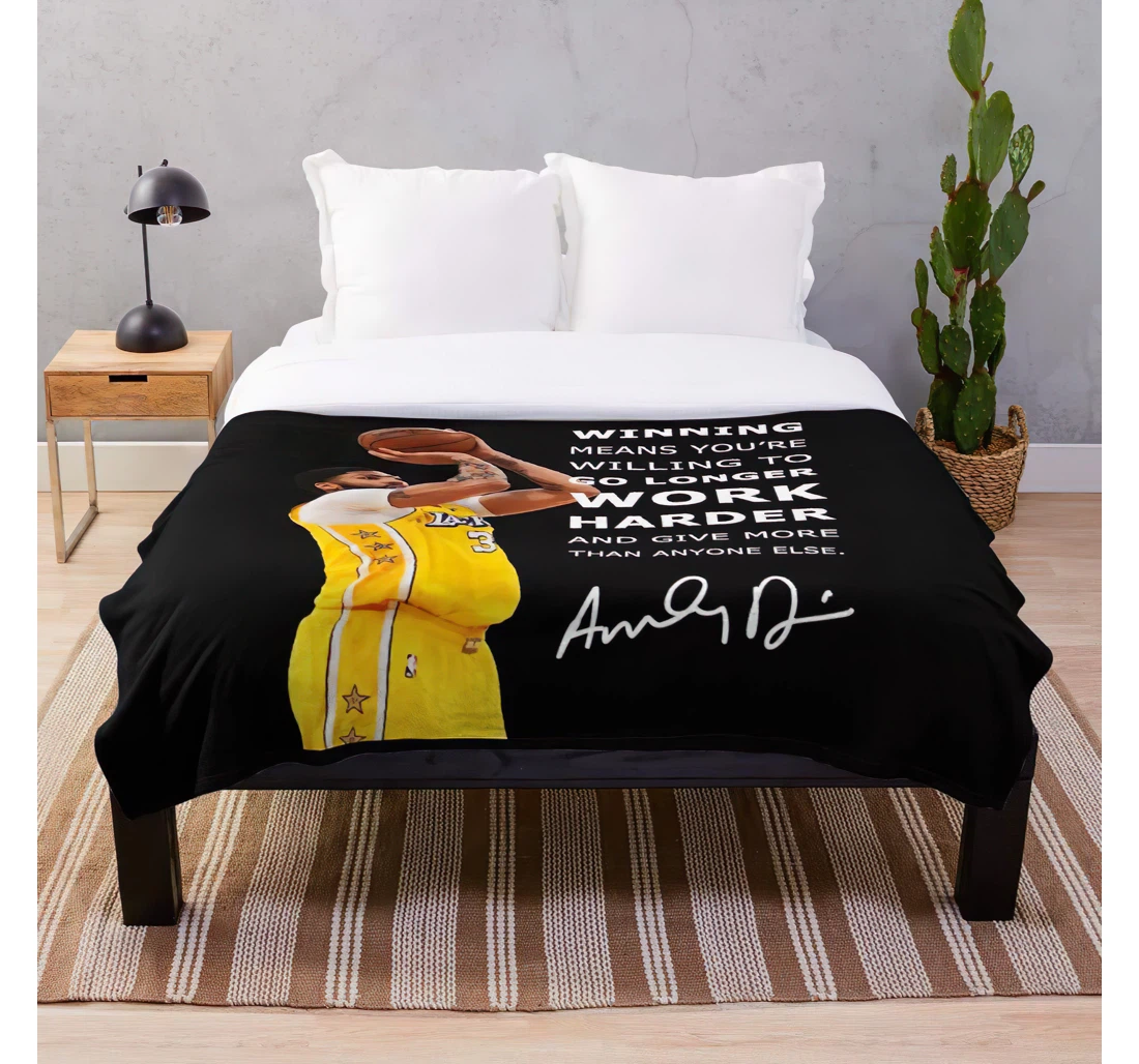 Throw Blanket, Quilt - Art Basketball Printable Framed Customize Sherpa Fleece