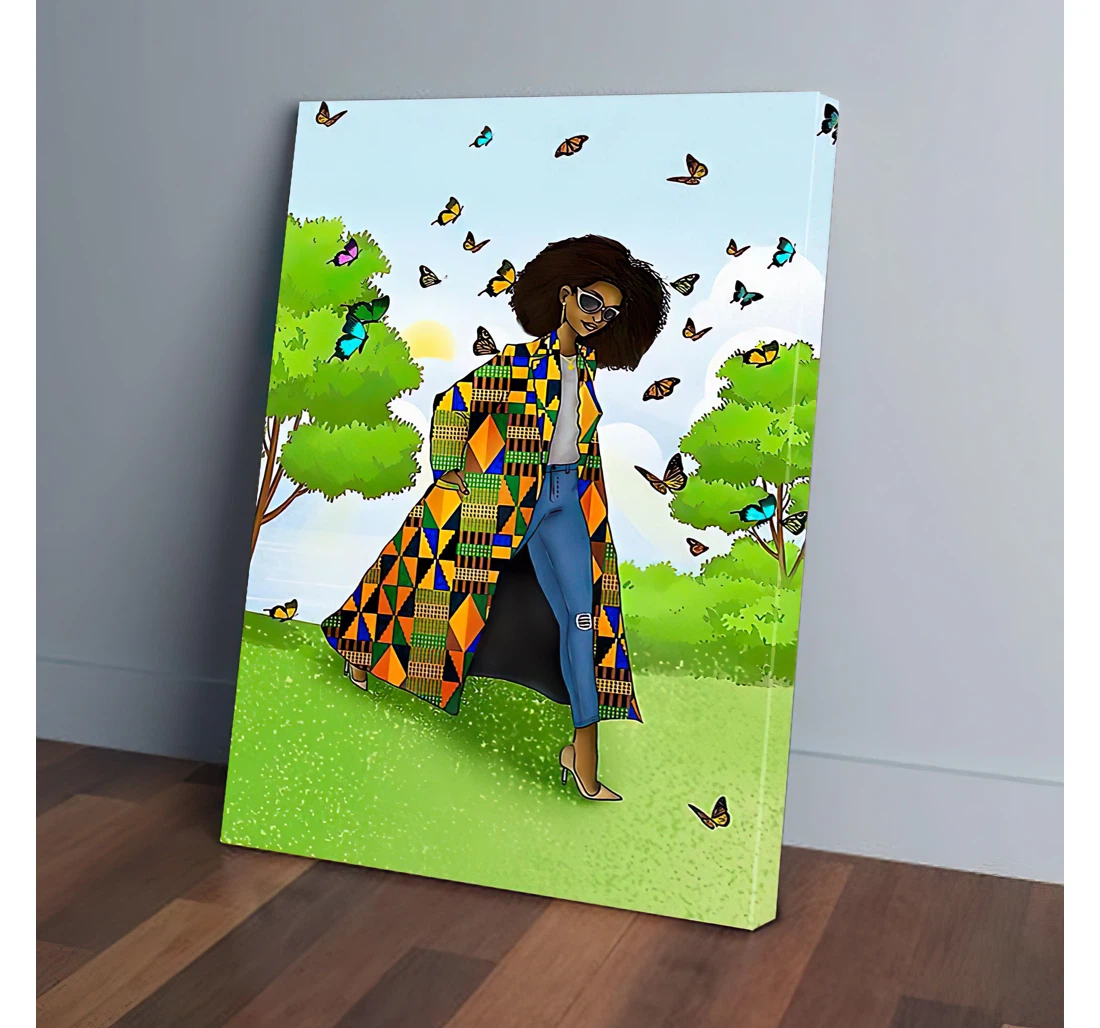 Poster, Canvas - Black Women Style Gifts Print Framed Wall Art