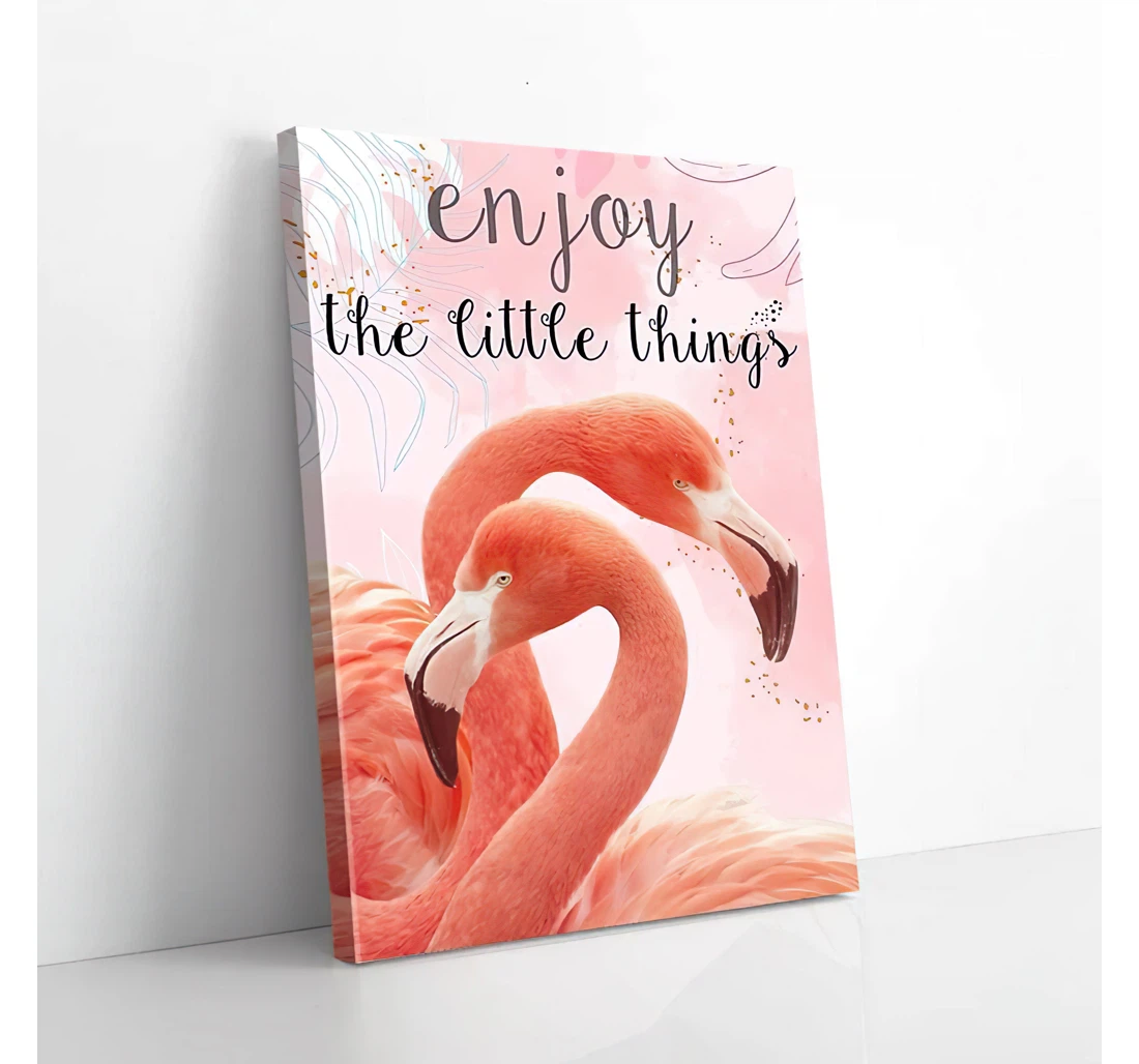 Poster, Canvas - Flamingo Couple Gifts Print Framed Wall Art