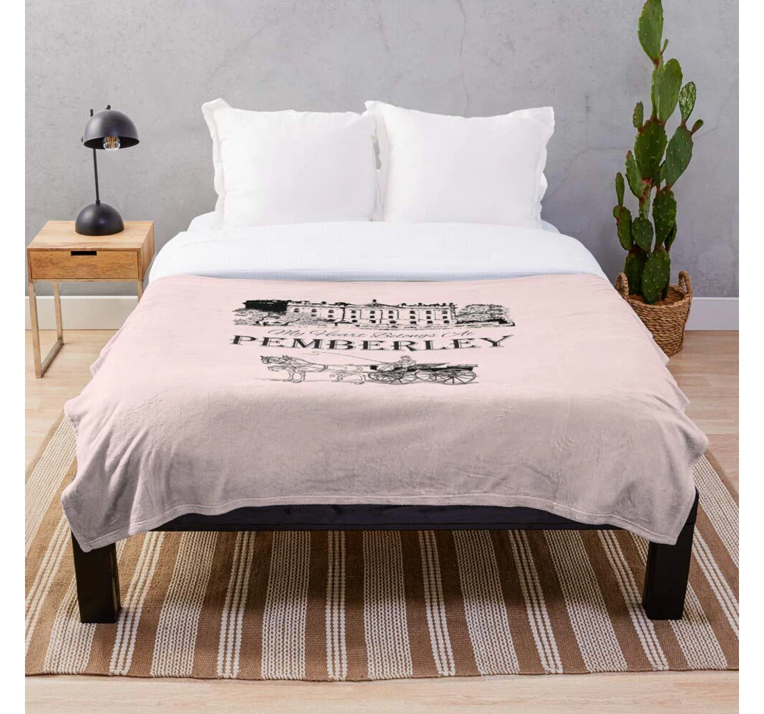 Throw Blanket, Quilt - Jane Pride Prejudice Lizzy Mr Sense And Book Park Sensibility Darcy Mansfield Austen Movies Printed Durable - Woven- Bedroom Livin Sherpa Fleece