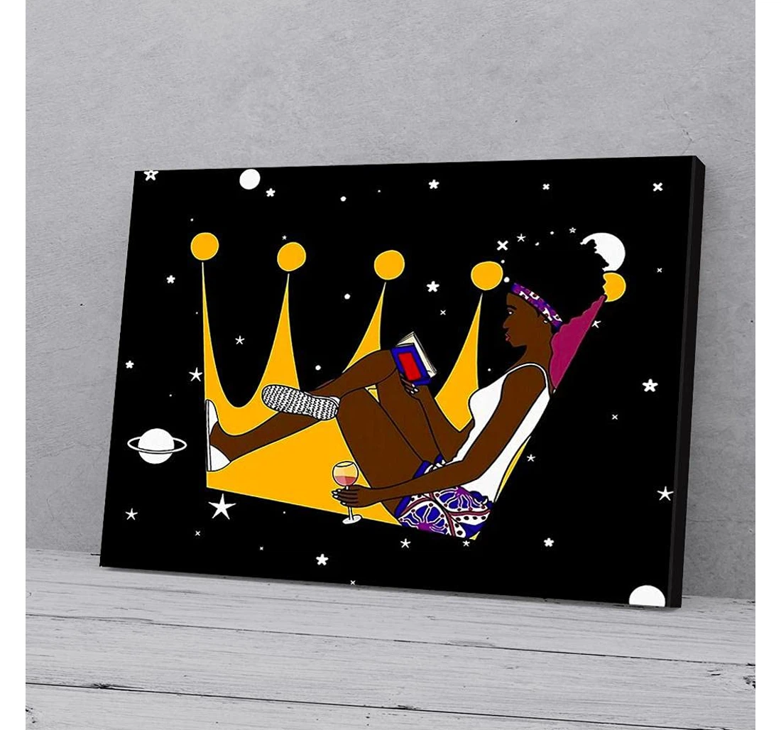 Poster, Canvas - Queen Black Girl Gifts Print Framed Wall Art