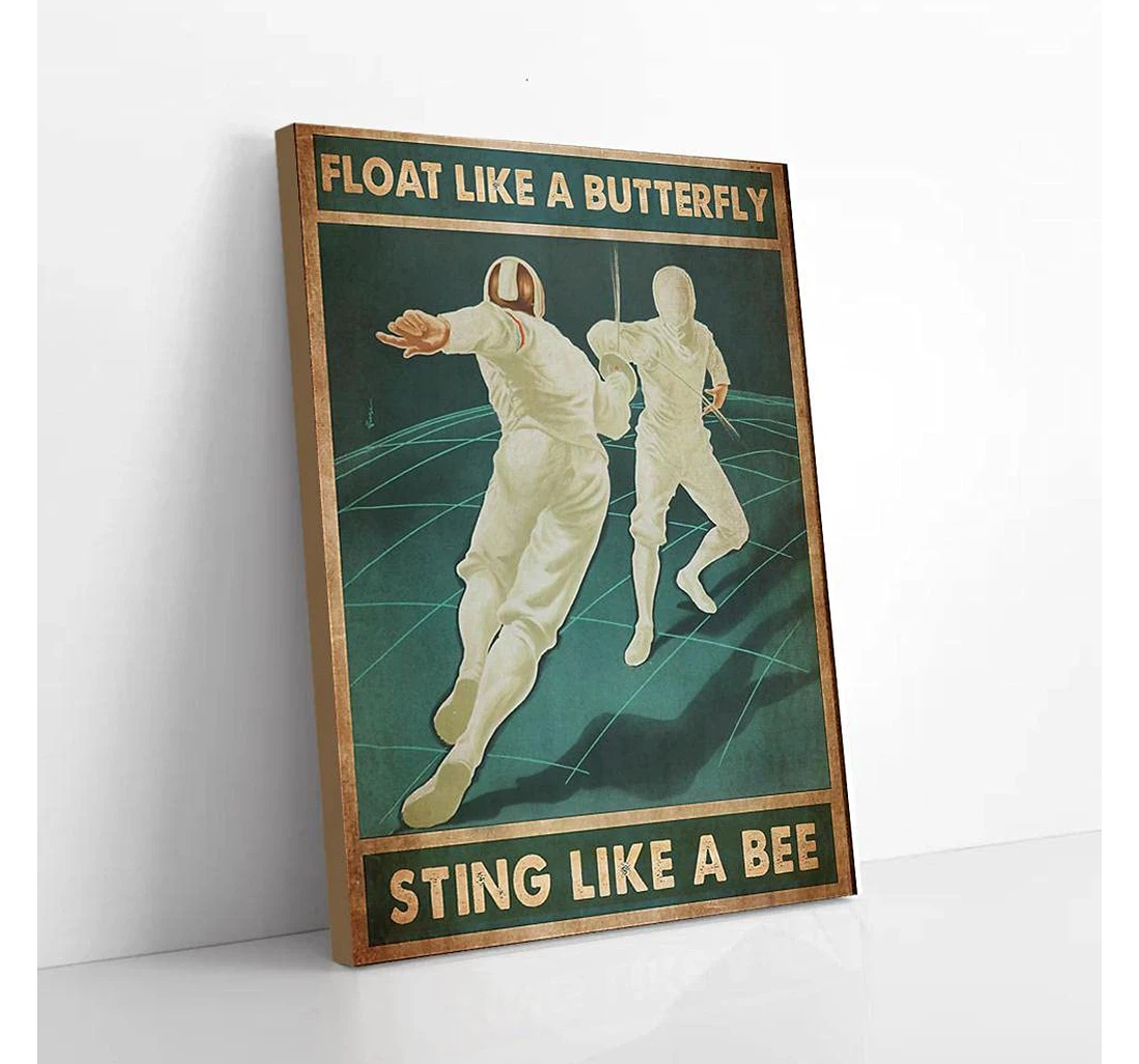 Poster, Canvas - Fencing Gifts Print Framed Wall Art