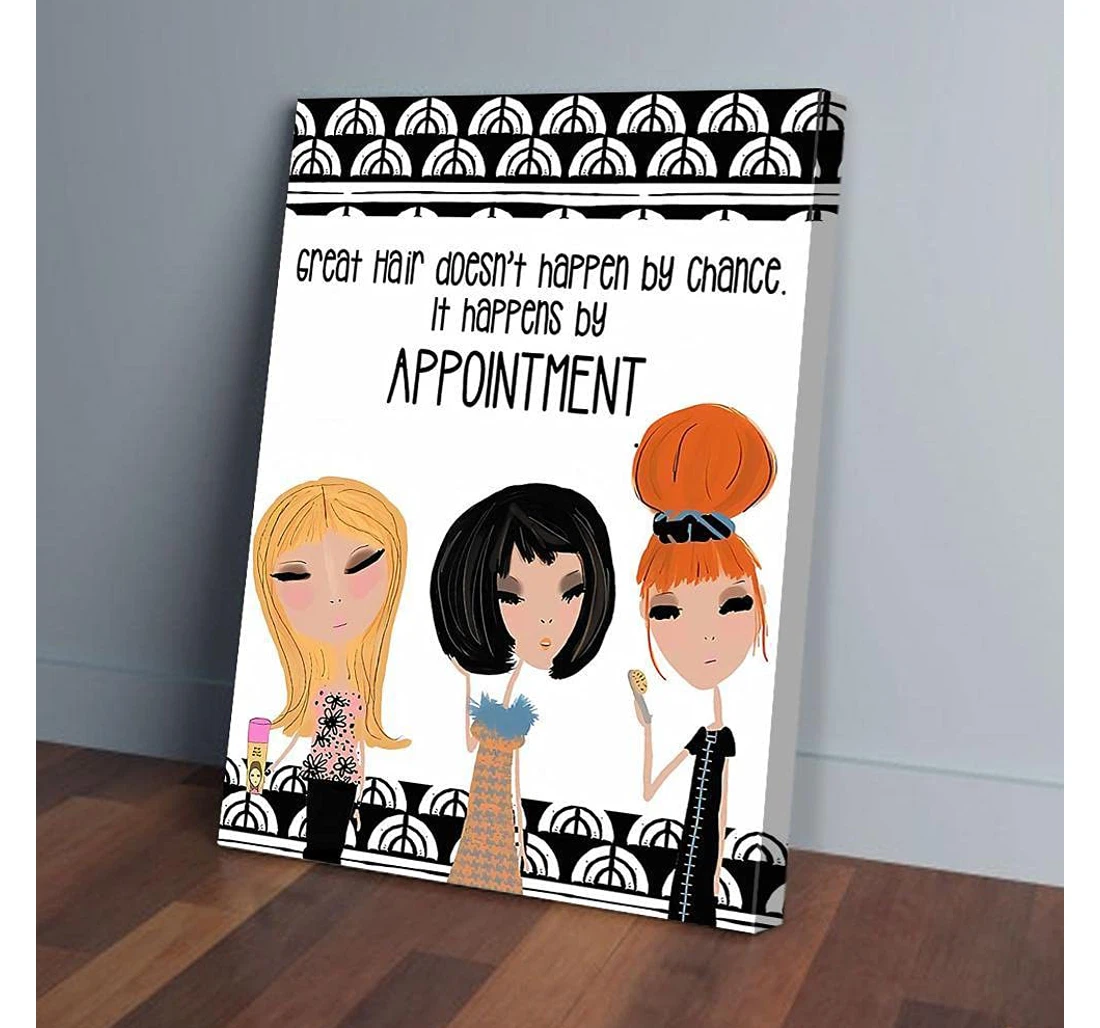 Poster, Canvas - Hairdresser Vertical Gifts Print Framed Wall Art