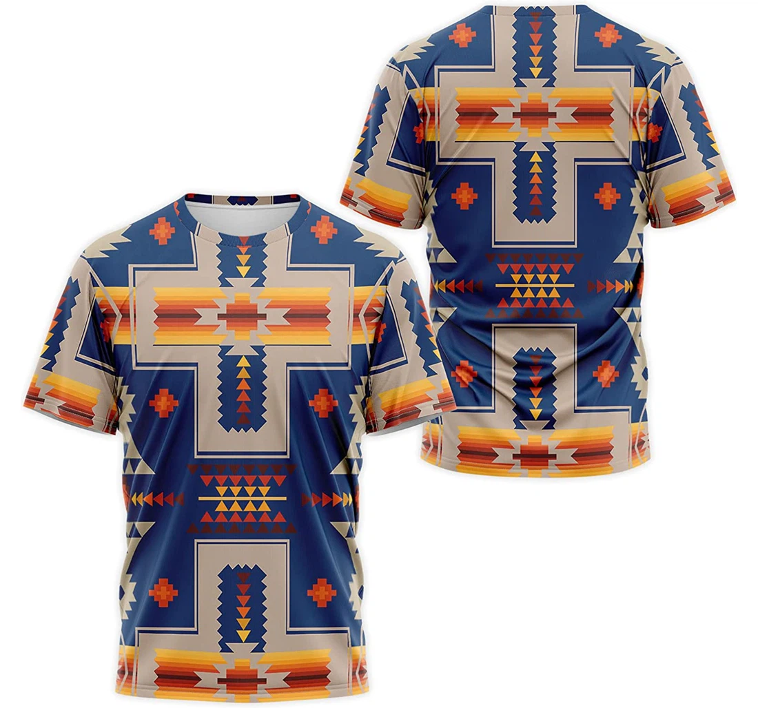 T-Shirt, Hoodie - Native American Aztec Indian Tribal Seamless Geometric Pattern 2 3D Printed