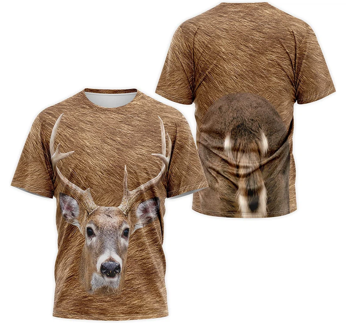 T-Shirt, Hoodie - Brown Deer Face 3D Printed