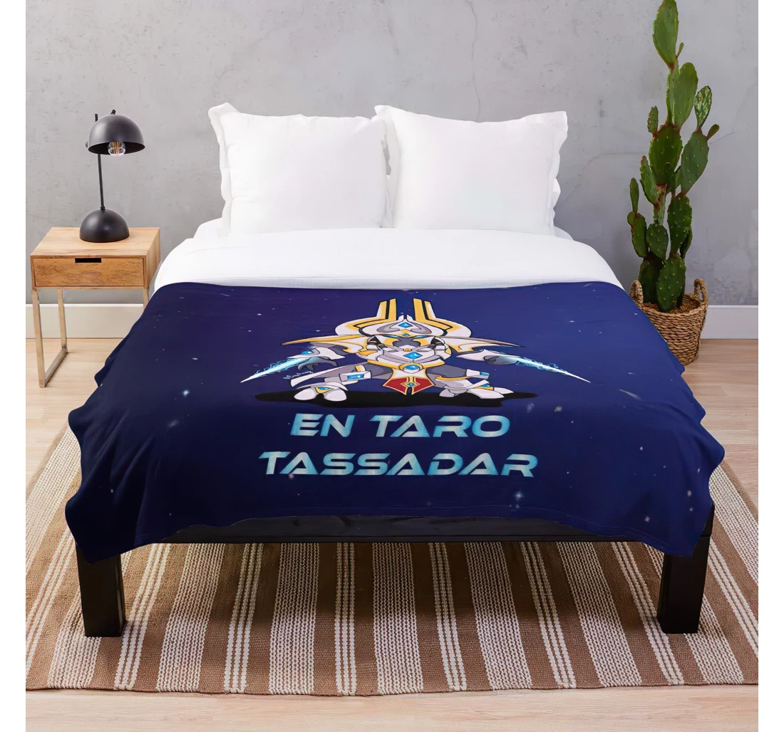 Throw Blanket, Quilt - Storm Of Videogame Game Blizzard Heroes Artanis The Starcraft Geek Protoss Customize Sherpa Fleece