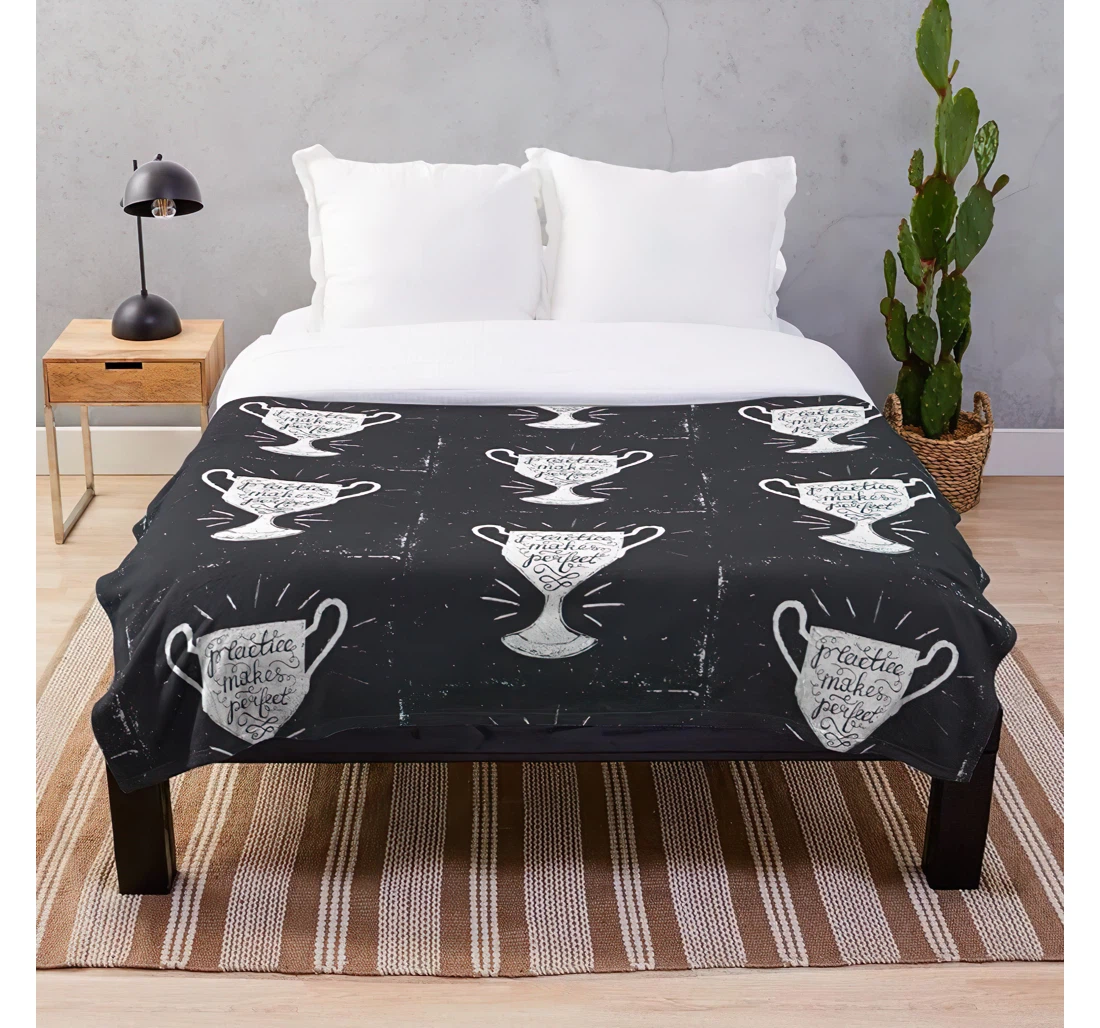 Throw Blanket, Quilt - In Hard Being Changes Quotes Lessons Love Spanish Short And Life Death About Customize Sherpa Fleece
