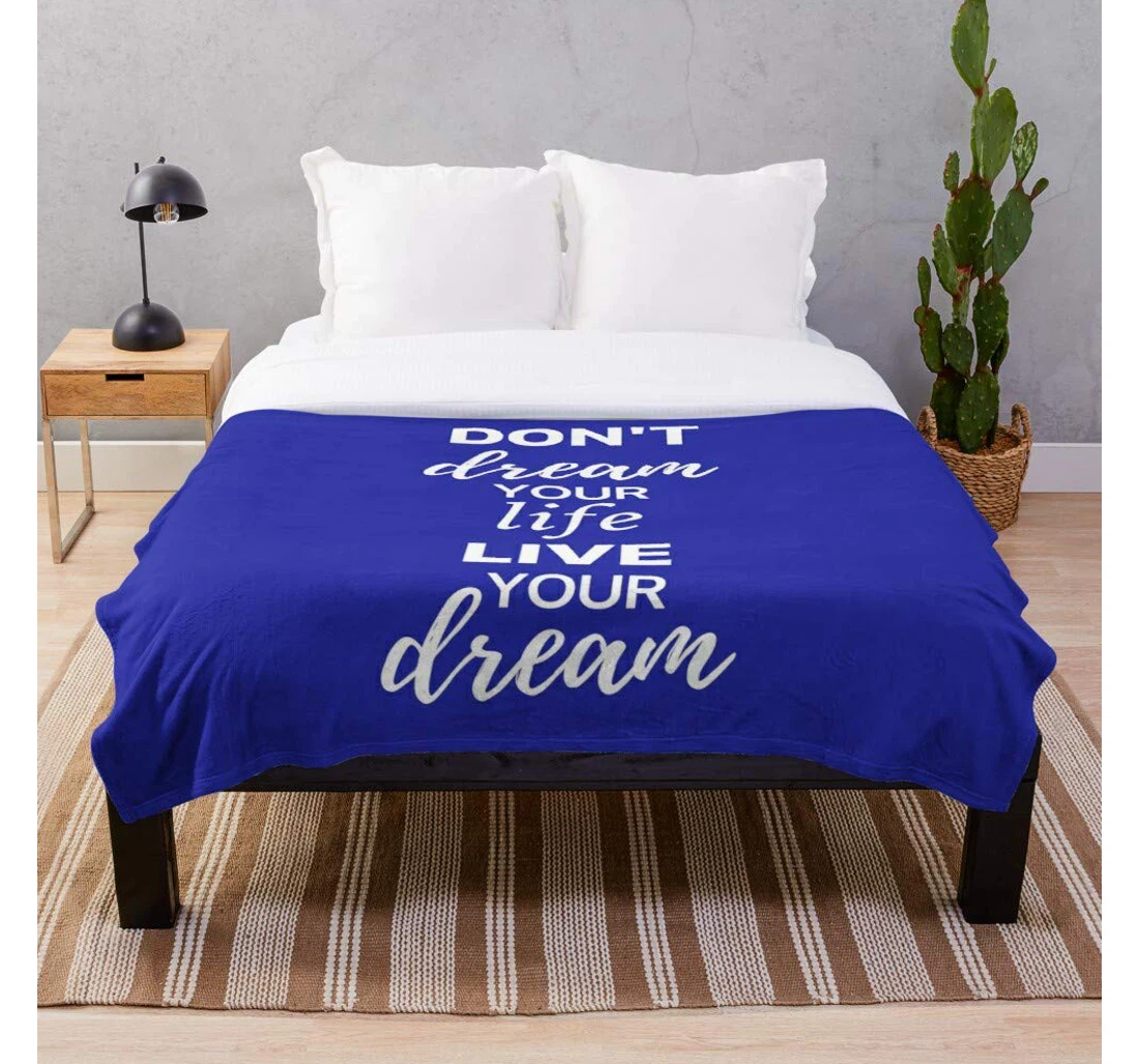 Throw Blanket, Quilt - Sayings Wisdom Words Saying Inspiration Quote Inspirational Sayings- Premium Silky Smooth Printed Micro Used Home Beds Sofas Bedrooms And Living I Sherpa Fleece