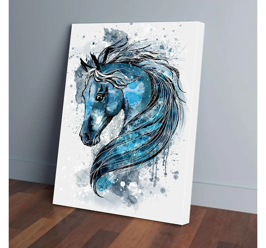 Poster, Canvas - Blue Horse Gifts Print Framed Wall Art