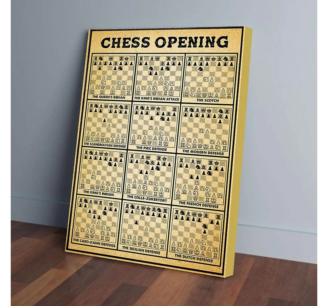 Poster, Canvas - Chess Opening Gifts Print Framed Wall Art