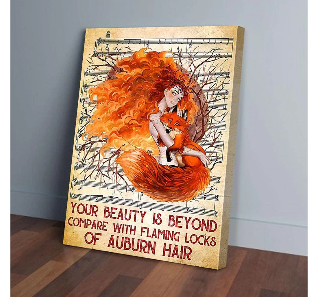 Poster, Canvas - Fox And Redhead Gifts Print Framed Wall Art