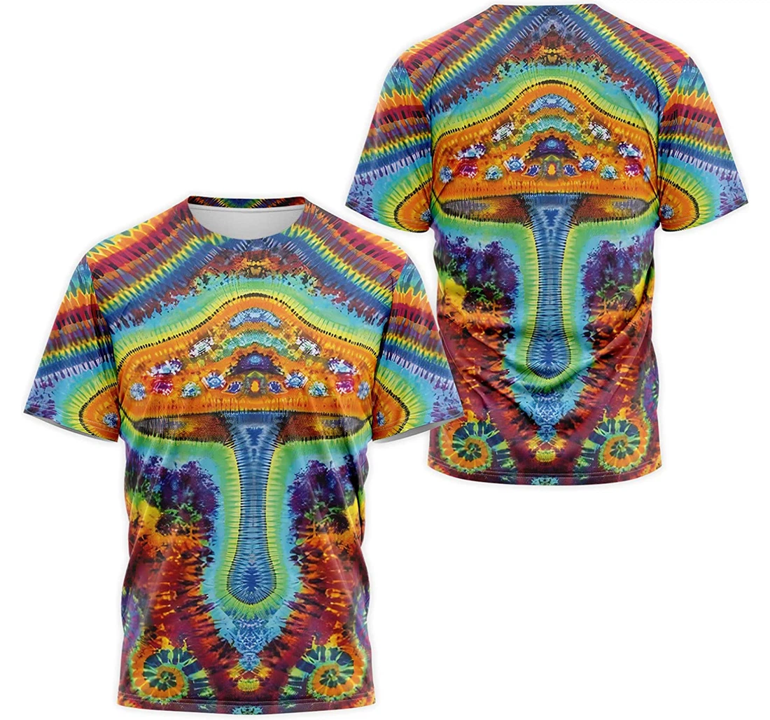 T-Shirt, Hoodie - Tie Dye Magic Mushrooms 3D Printed