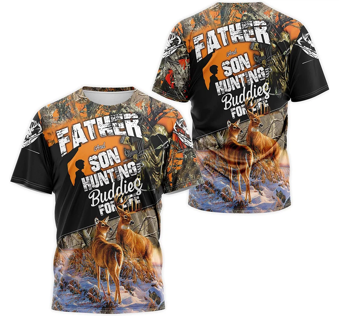 T-Shirt, Hoodie - Father And Son Hunting Buddies Life Reaper 3D Printed