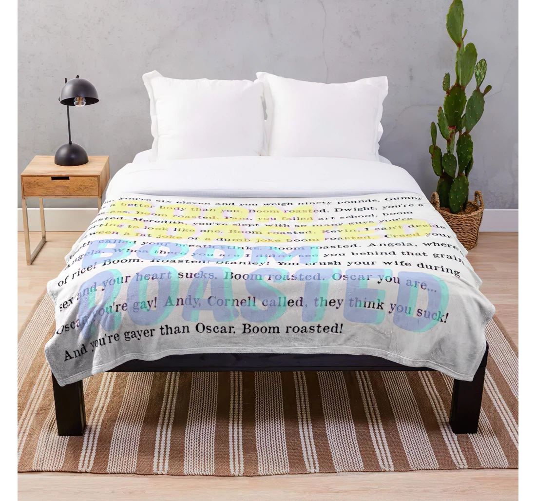 Throw Blanket, Quilt - Dwight Michael Pam Vsco The Jim Office Quotes I Customize Sherpa Fleece