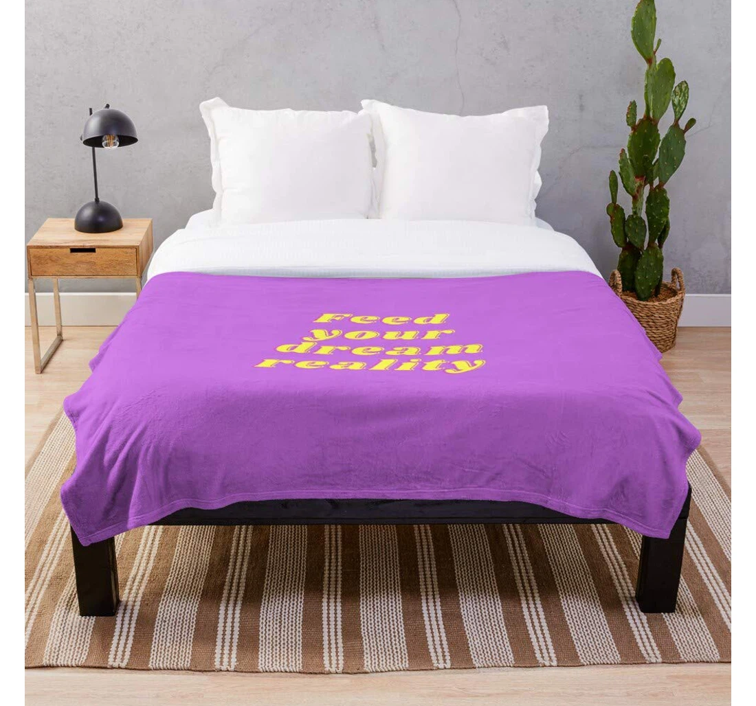 Throw Blanket, Quilt - Sayings Text Quote Spiritual Mantra Sayings- Premium Silky Smooth Printed Micro Used Home Beds Sofas Bedrooms And Living Rooms I Customize Sherpa Fleece