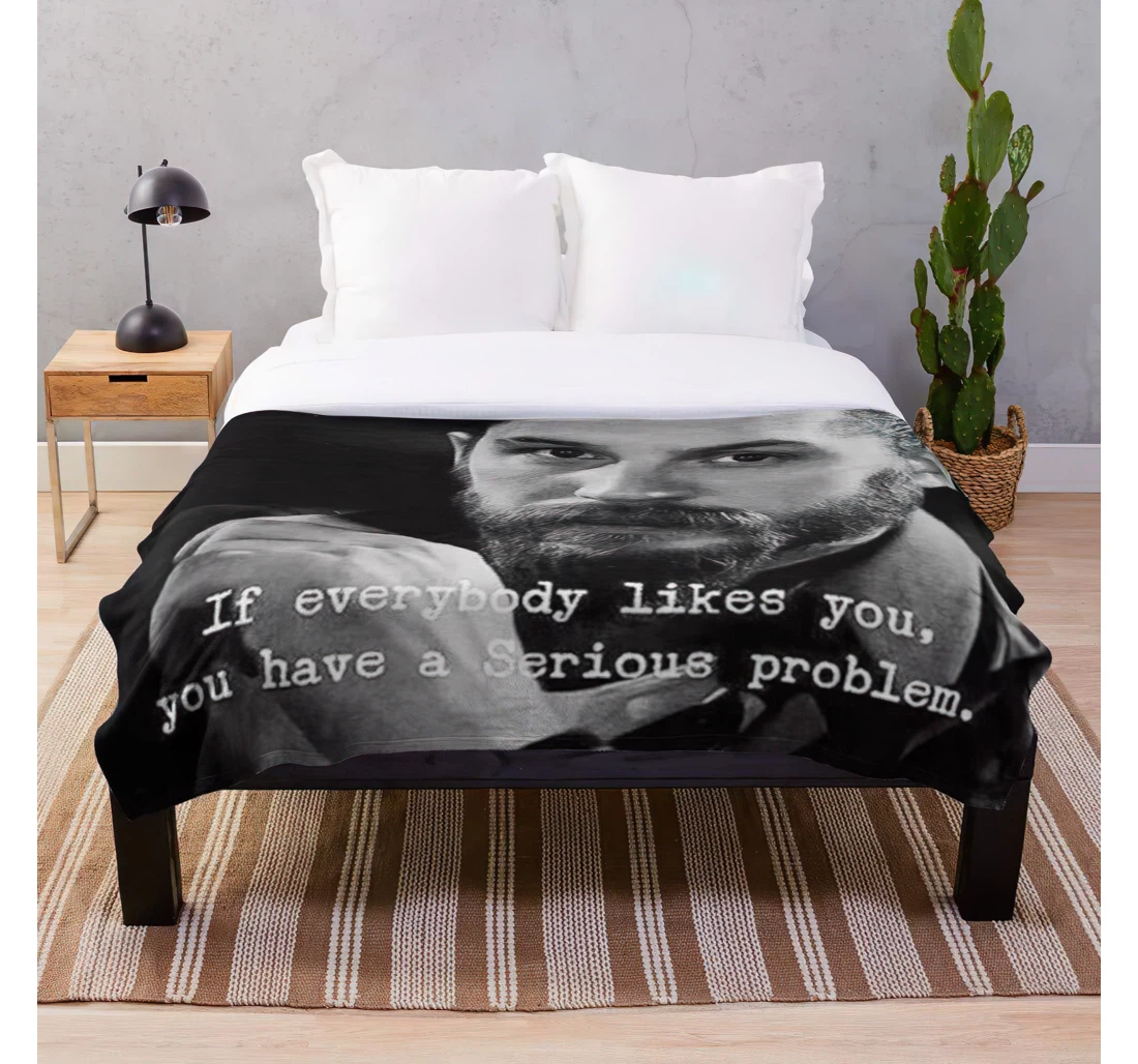 Throw Blanket, Quilt - Hardy Bucky Action Sebastian Funny Lee Tom Stan Movies Movie Hollywood Actor Quotes With Unique Design Customize Sherpa Fleece