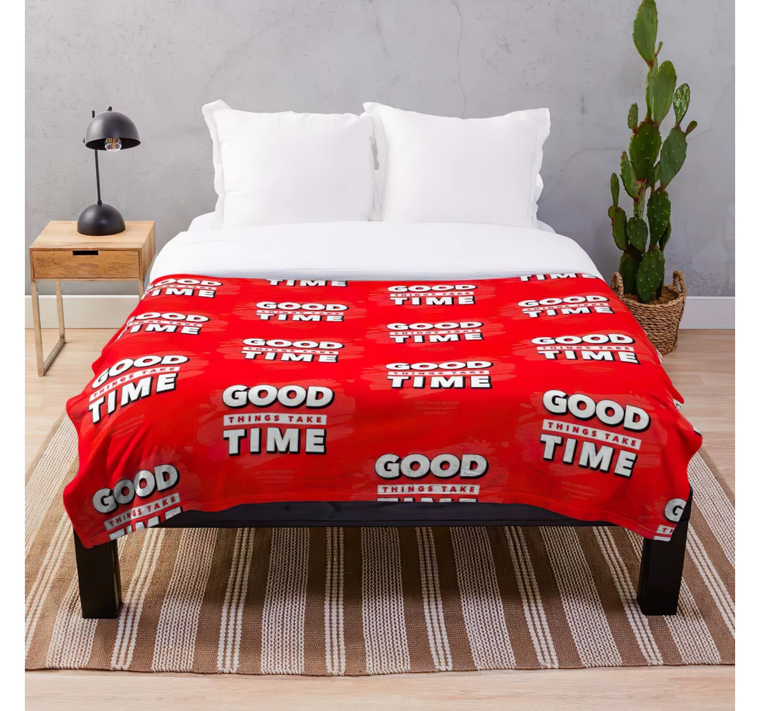 Throw Blanket, Quilt - Quotes About New Work 2021 Life Students Year Women Inspirational Kids Customize Sherpa Fleece