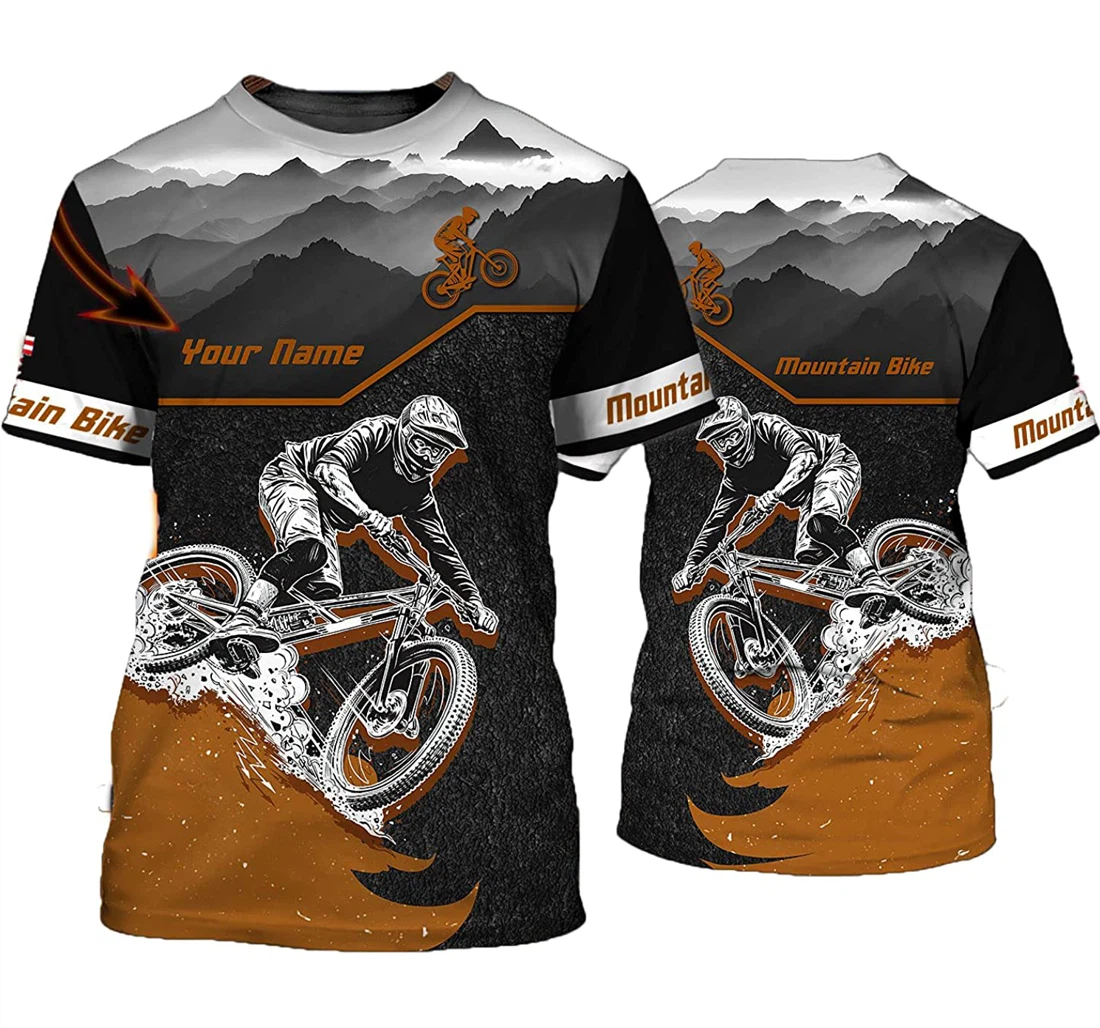 Personalized Mountain Biking Shirts Bike And Mountain - 3D Printed T-shirt