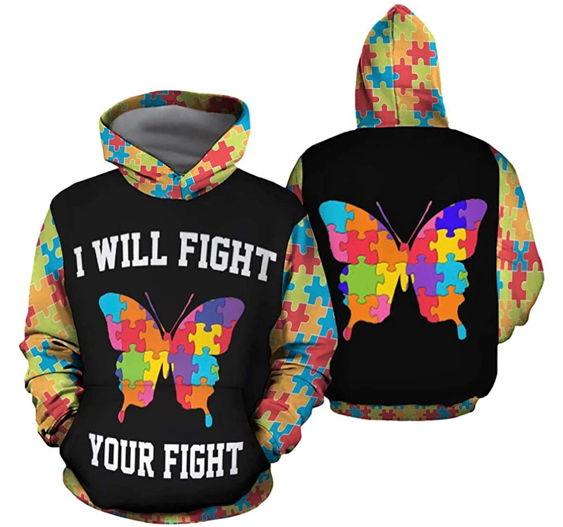 Personalized I Will Fight Your Fight Lgbt Lightweight Premium Sportwear Up - 3D Printed Pullover Hoodie