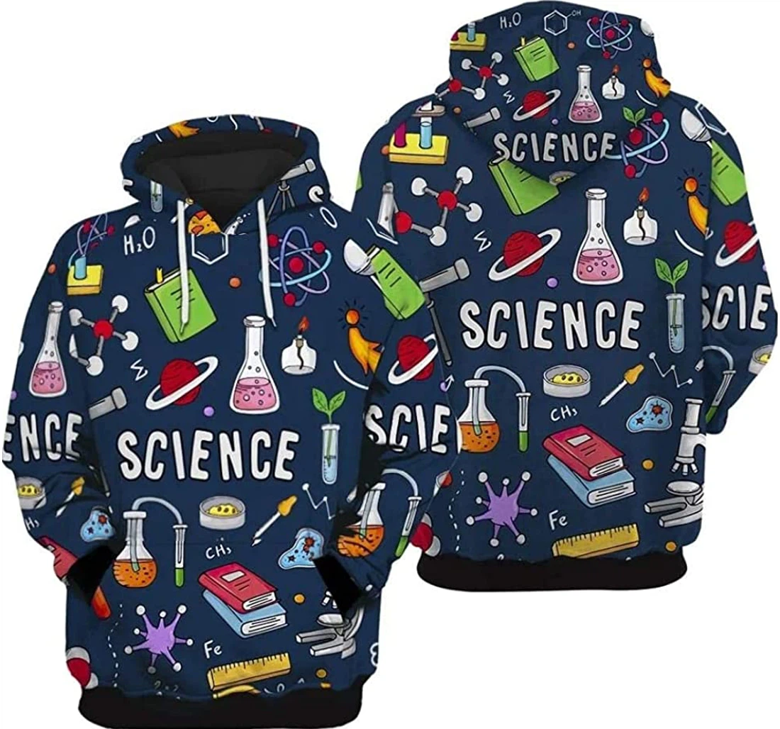 Personalized Colorful Pattern Science Lightweight Premium Sportwear Up - 3D Printed Pullover Hoodie