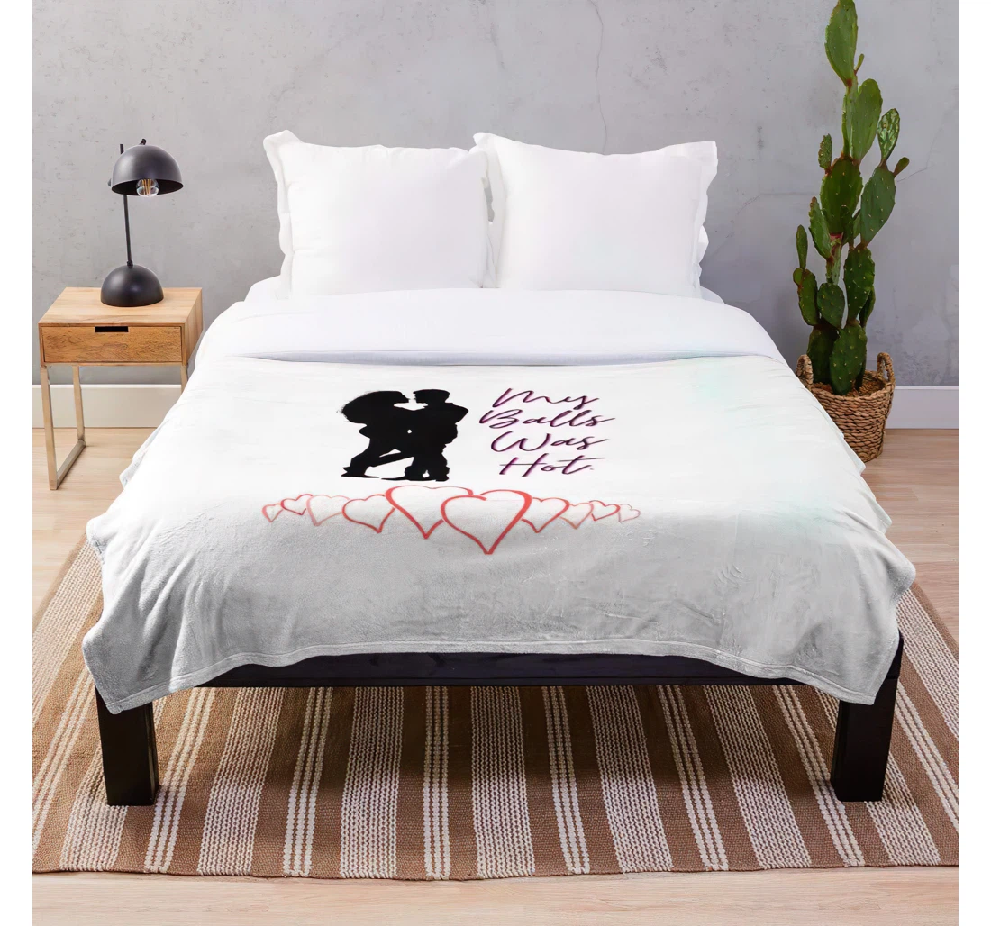 Throw Blanket, Quilt - Hot Bouquet My Quotes Him Balls Red Couple Messages Love English Romantic Evening Was Good Images Roses Flowers Emoji Beautiful With Unique Design Sherpa Fleece