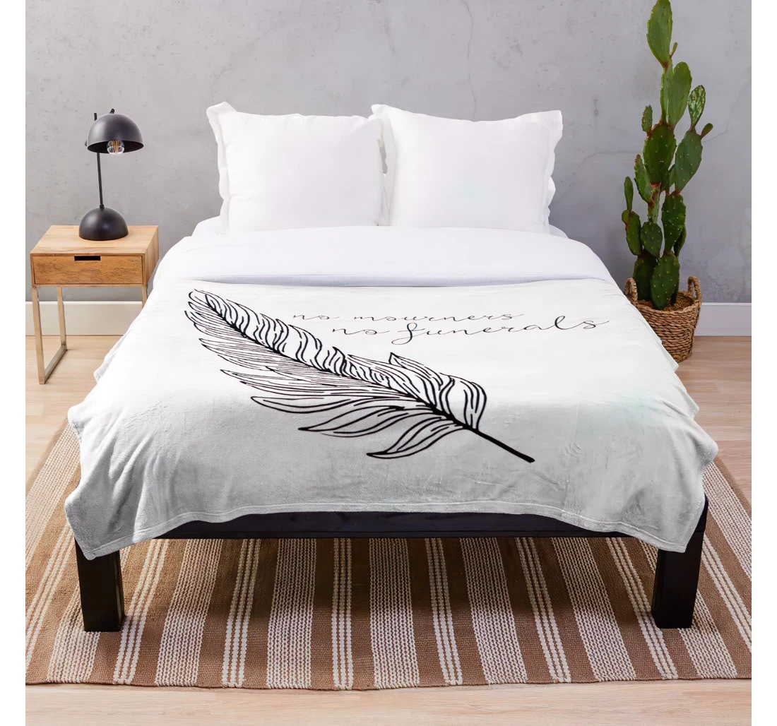 Throw Blanket, Quilt - Of Kaz Brekker Trilogy Lit Crows Grisha Soc Ya Leigh Fantasy Six The Bardugo Customize Sherpa Fleece