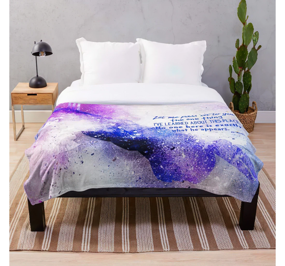 Throw Blanket, Quilt - Science 5 Gkar Sci Babylon Scifi B5 Babylon5 Fiction Cult Fi Customize Sherpa Fleece