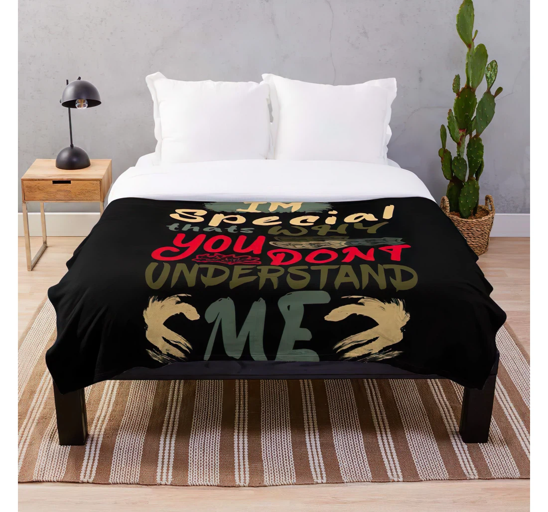 Throw Blanket, Quilt - Sayings Quotes Art Text Words Motivational And Success Life Work Inspirational About Cus Sherpa Fleece