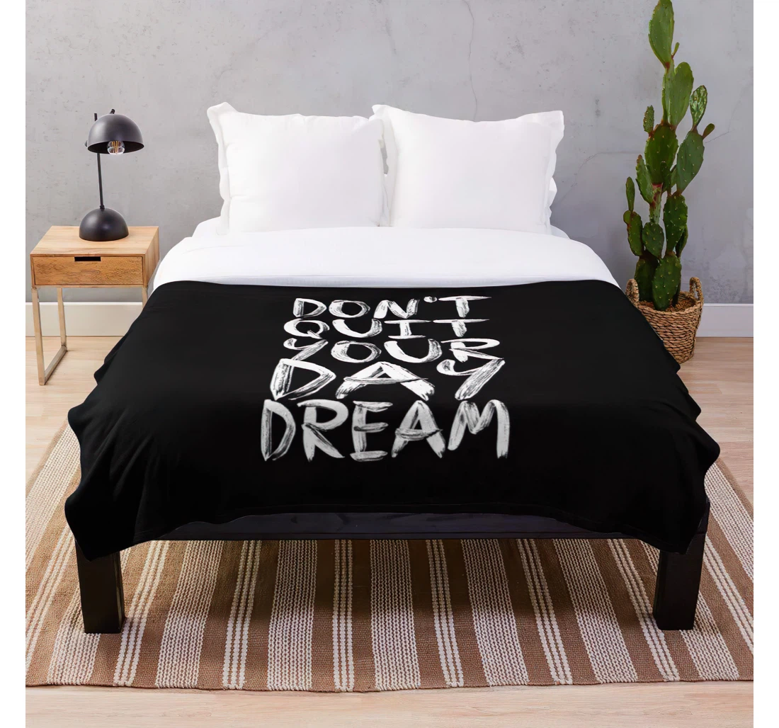 Throw Blanket, Quilt - Inspiring Video Videos Quotes Great Motivational Life Inspirational About Customize Sherpa Fleece