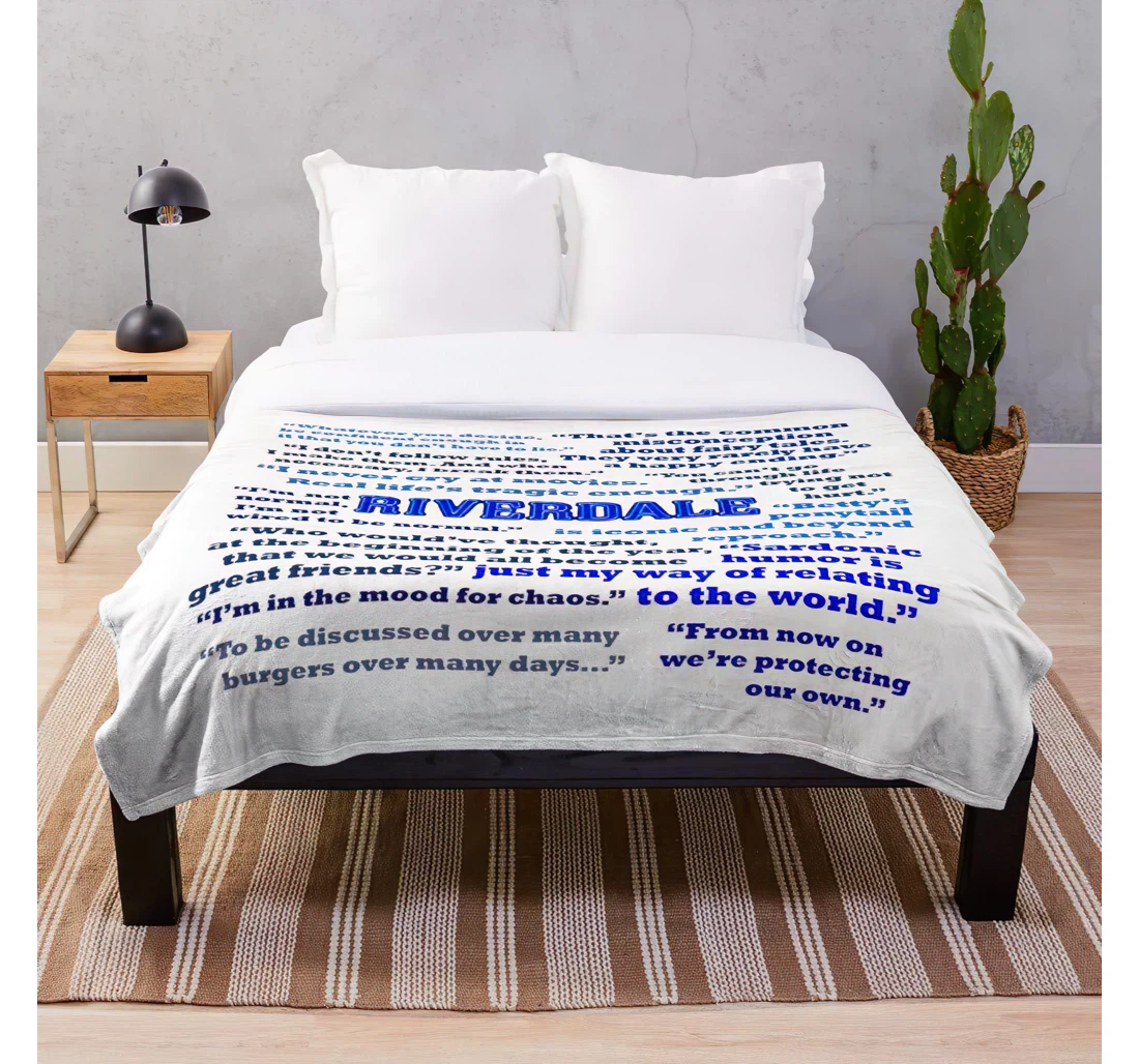Throw Blanket, Quilt - Archie Lodge Jones Andrews Veronica Pops Jughead Betty Bughead Cooper Customize Sherpa Fleece