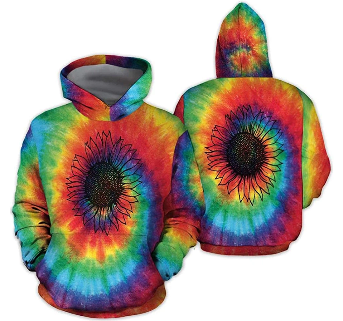 Personalized Colorful Sunflower Lightweight Premium Sportwear Up - 3D Printed Pullover Hoodie